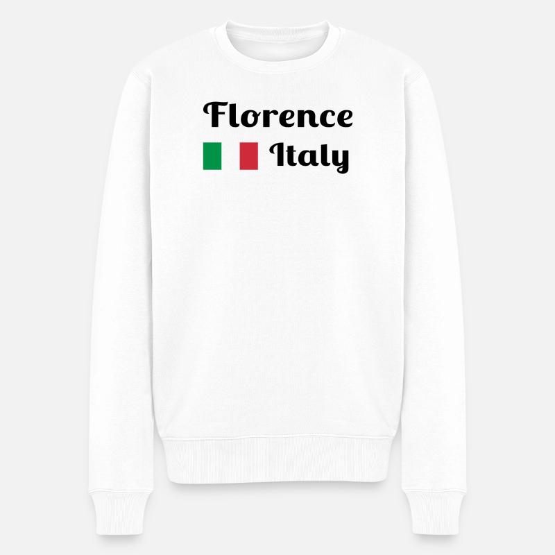 Florence, Italie - Imprimés élégants - Pull Premium bio Homme - blanc