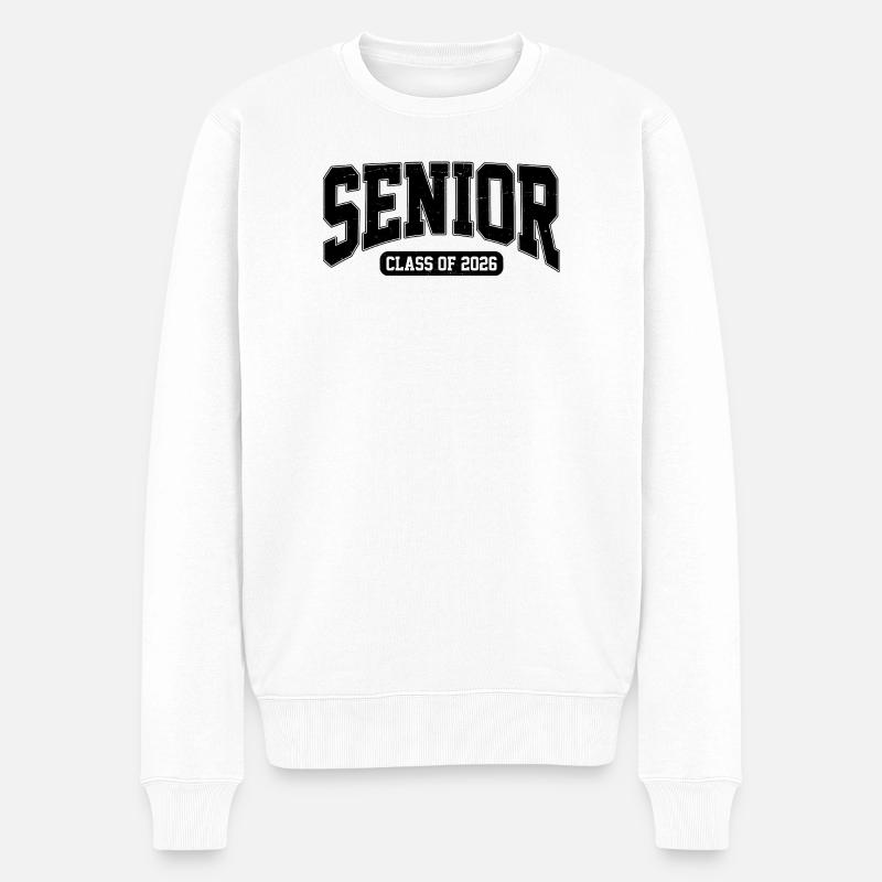 Abschlussjahrgang 2026 - Männer Premium Bio Pullover - Weiß