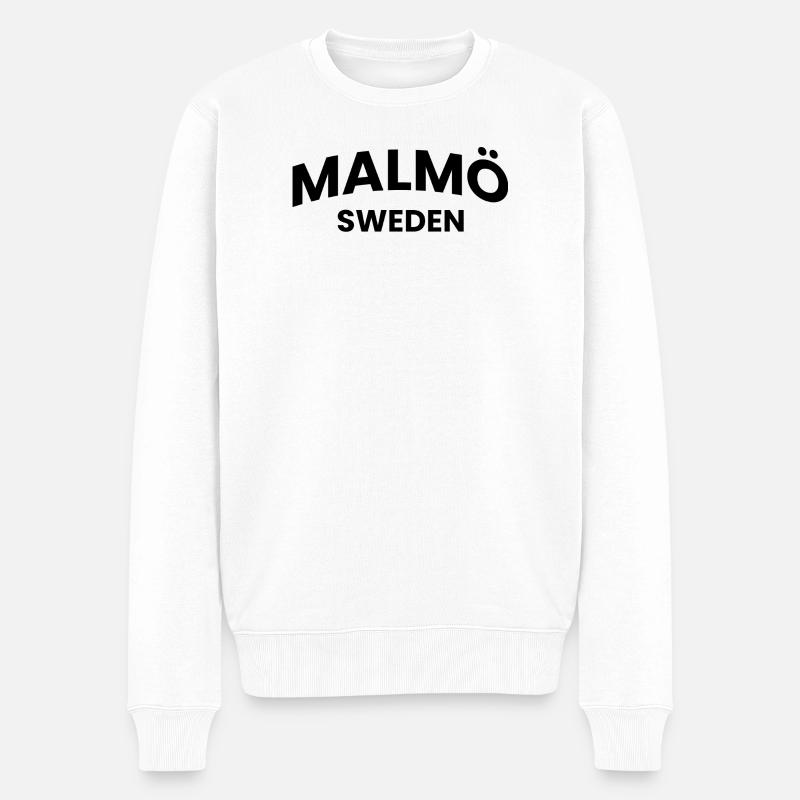 Malmö Suède - Pull Premium bio Homme - blanc