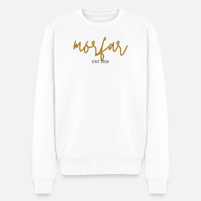 Morfar est 2026 - Pull Premium bio Homme - blanc
