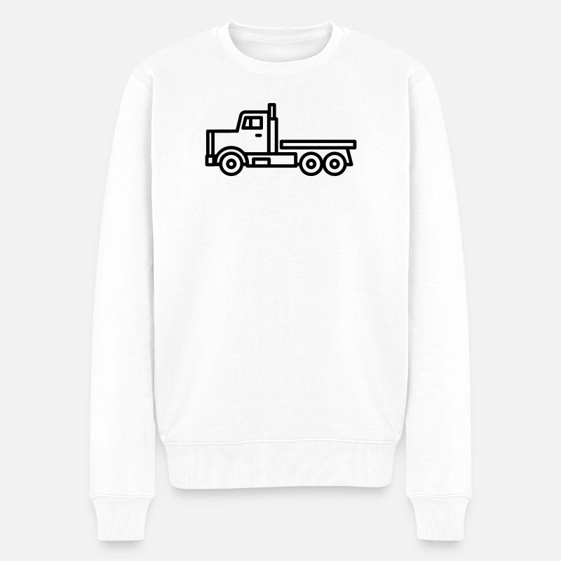 camion - Pull Premium bio Homme - blanc
