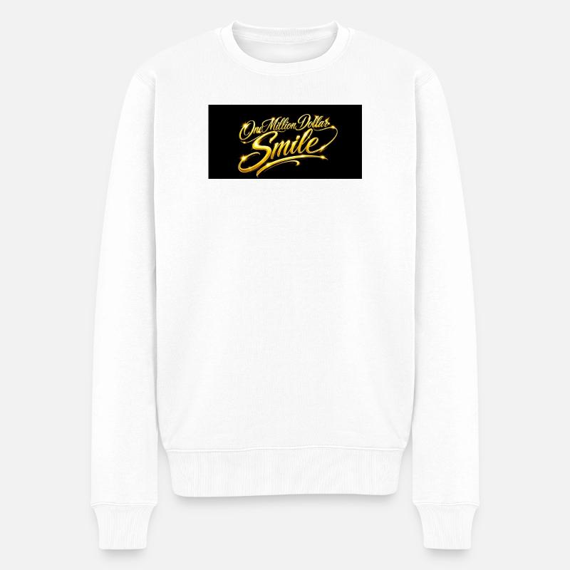 Sourire à un million de dollars - Pull Premium bio Homme - blanc