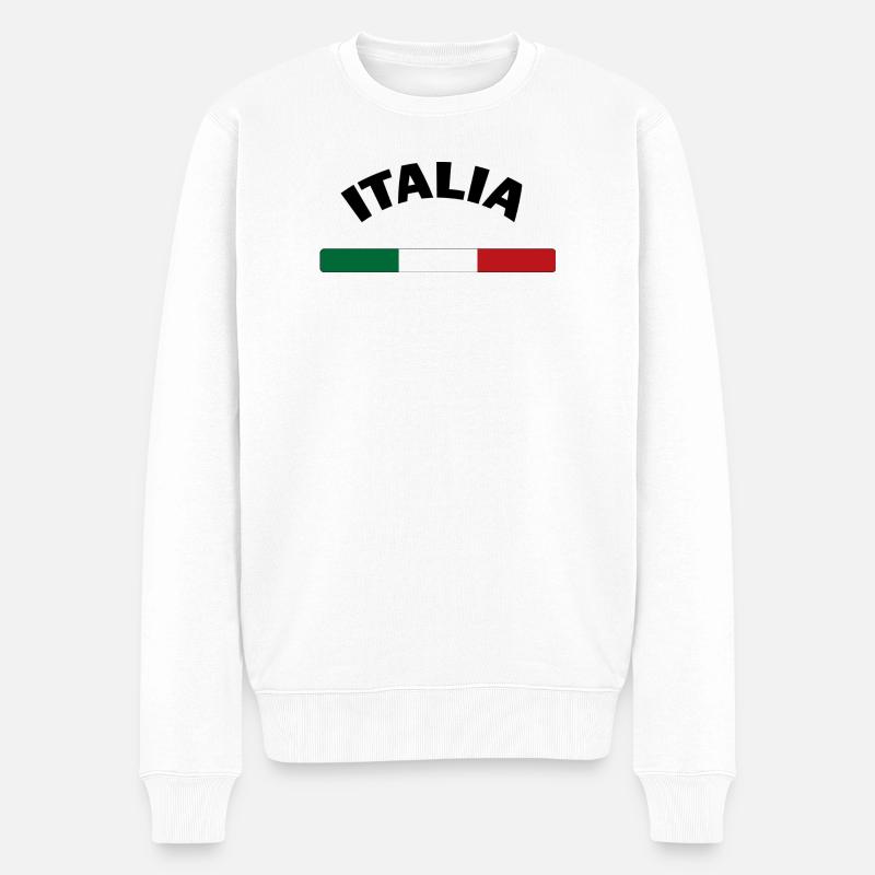 Italia - Pull Premium bio Homme - blanc