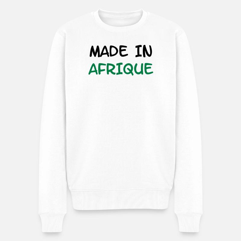 Made in AFRIQUE ! - Pull Premium bio Homme - blanc