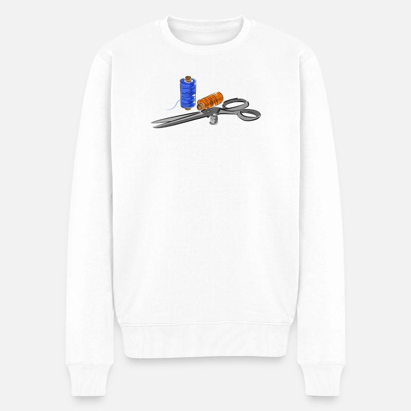 couteaux - Pull Premium bio Homme - blanc