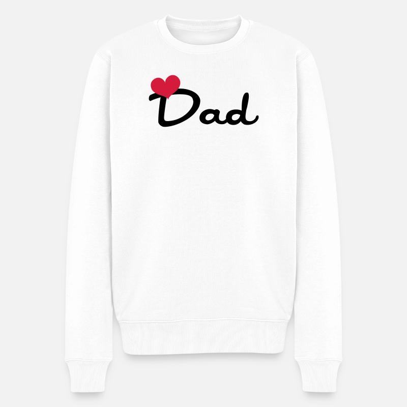 Dad - Pull Premium bio Homme - blanc