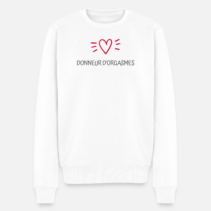 Donneur d'orgasmes - Pull Premium bio Homme - blanc
