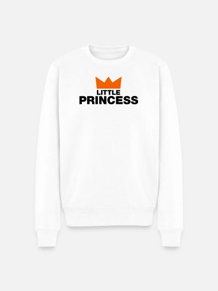 Little Princess mit Krone - Männer Premium Bio Pullover - Weiß