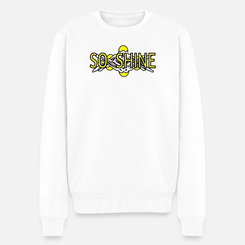 So_Shine - Männer Premium Bio Pullover - Weiß