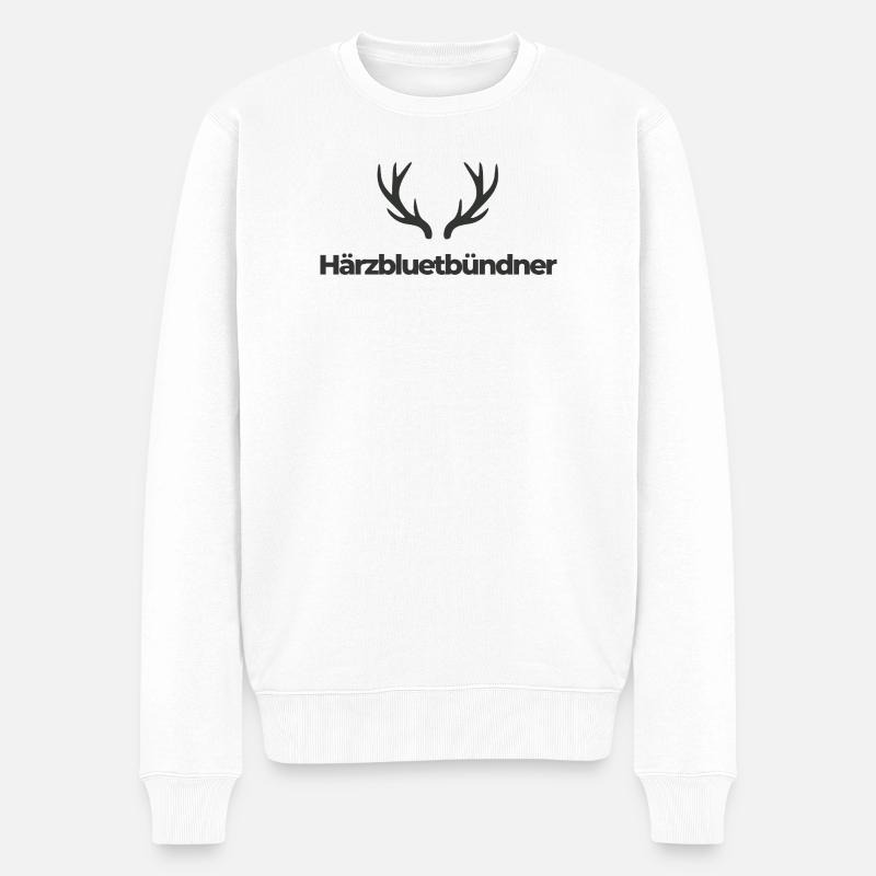 Härzbluetbündner - Pull Premium bio Homme - blanc