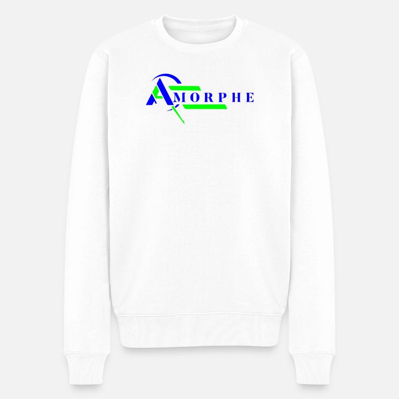 amorph - Männer Premium Bio Pullover - Weiß