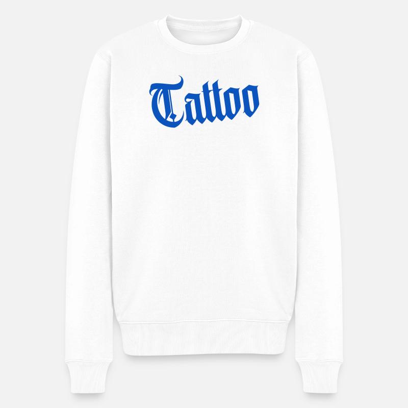 tattoo - Männer Premium Bio Pullover - Weiß