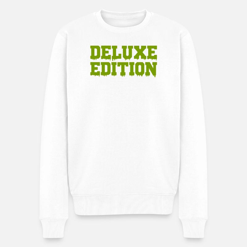 deluxe_edition - Pull Premium bio Homme - blanc
