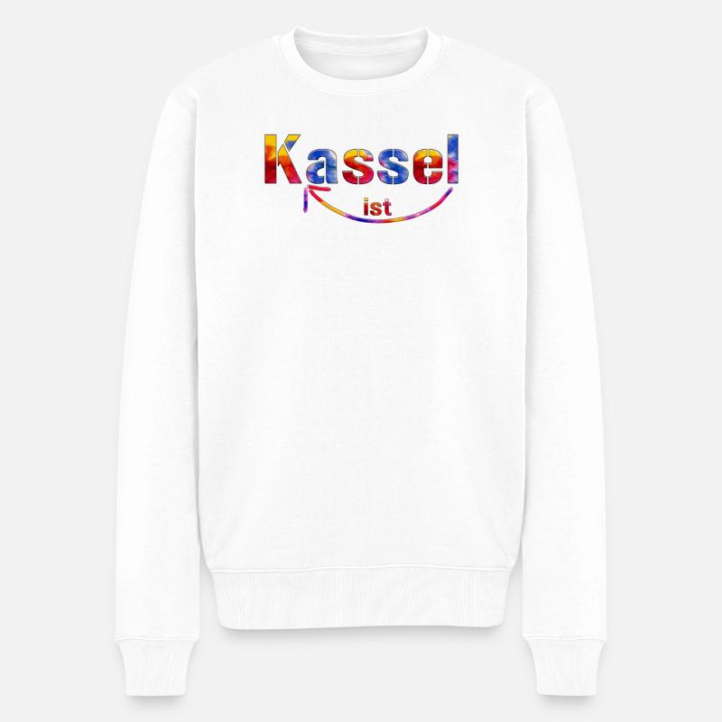 Kassel est super - Pull Premium bio Homme - blanc