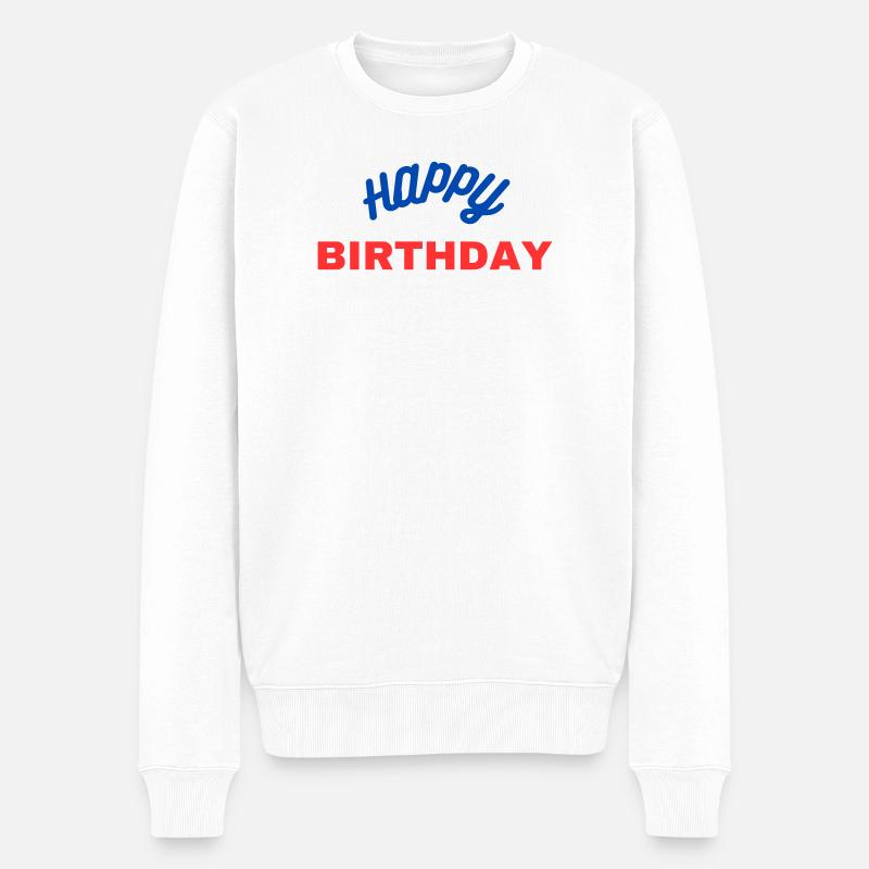 Joyeux anniversaire classique - Pull Premium bio Homme - blanc