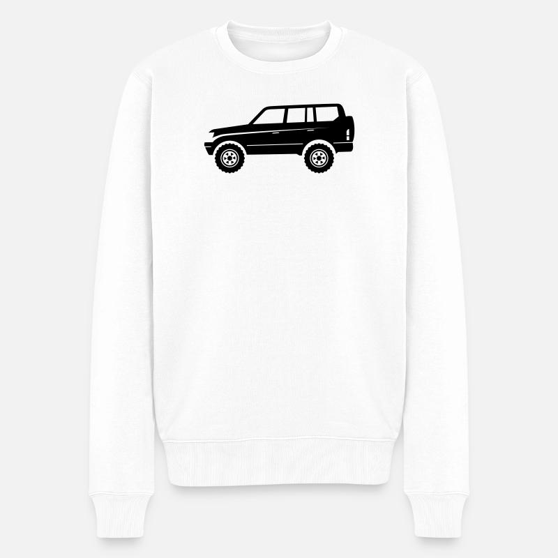 VUS d’aventure tout-terrain - Pull Premium bio Homme - blanc