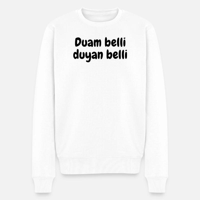 Dua - Pull Premium bio Homme - blanc