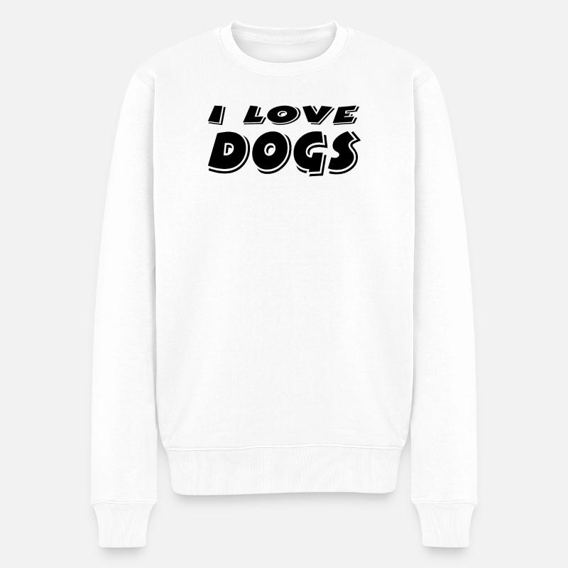 canine - Pull Premium bio Homme - blanc