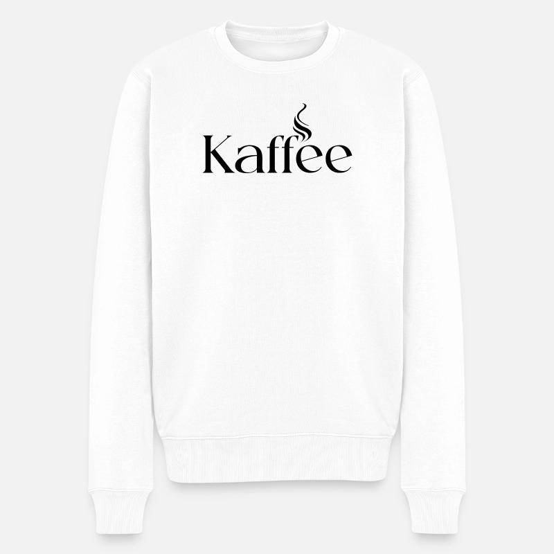 Café - Pull Premium bio Homme - blanc