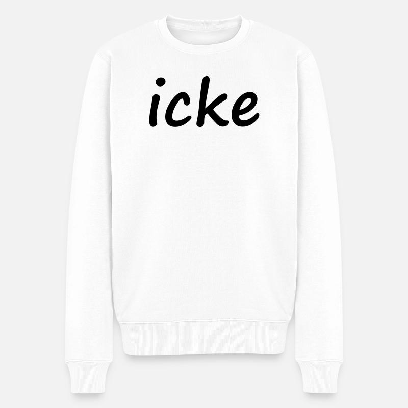 icke - Pull Premium bio Homme - blanc