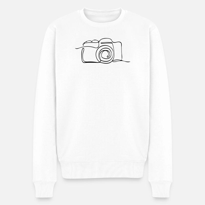 caméra - Pull Premium bio Homme - blanc