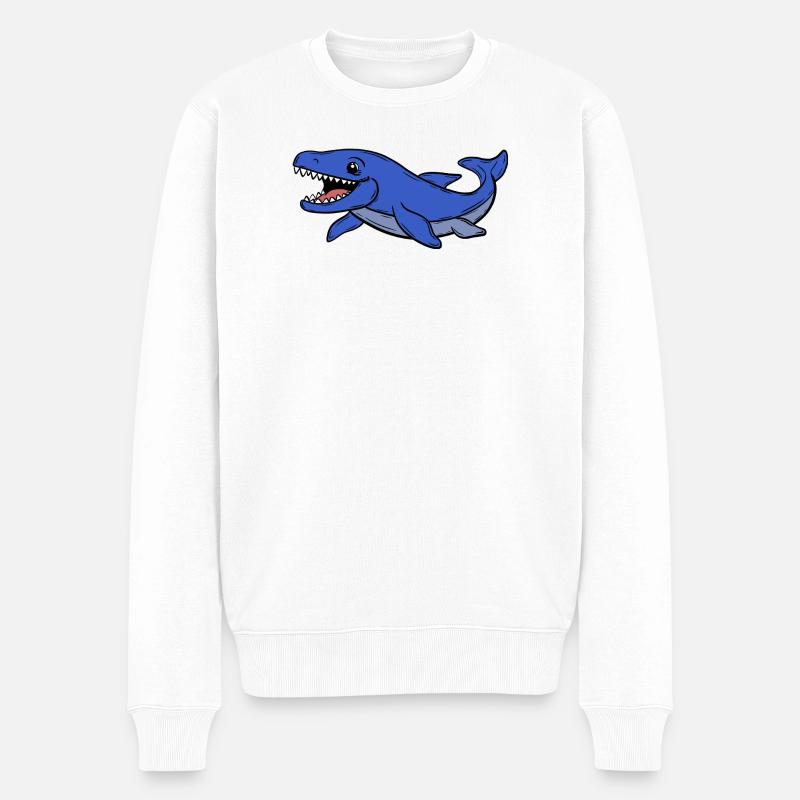 Dino - Pull Premium bio Homme - blanc