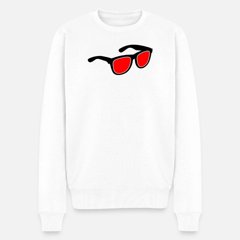 Lunettes de soleil - Pull Premium bio Homme - blanc