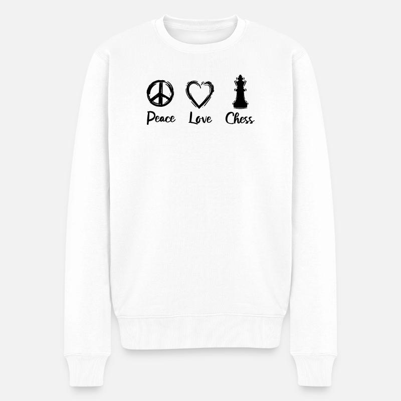 Motivation aux échecs - Pull Premium bio Homme - blanc