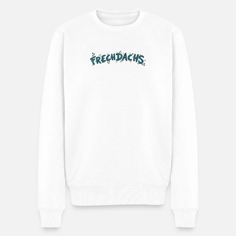 Blaireau effronté - Pull Premium bio Homme - blanc