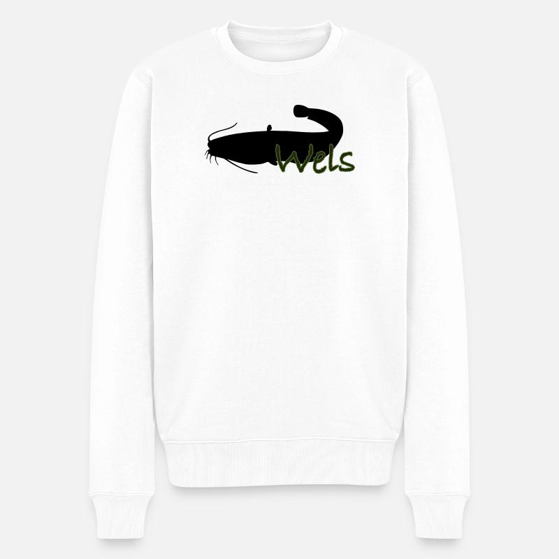 Wels - Männer Premium Bio Pullover - Weiß
