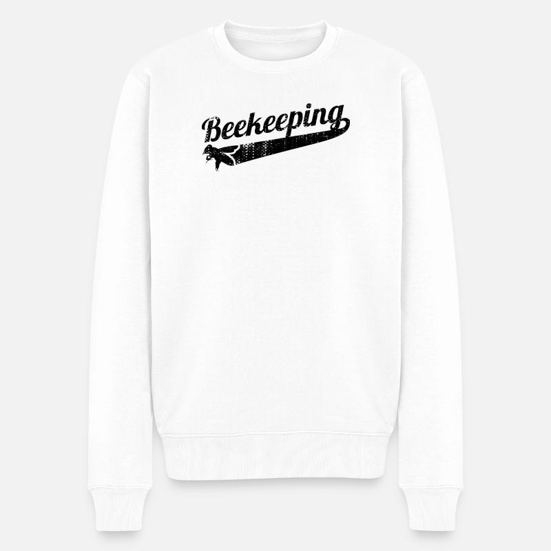 Apiculture - Pull Premium bio Homme - blanc