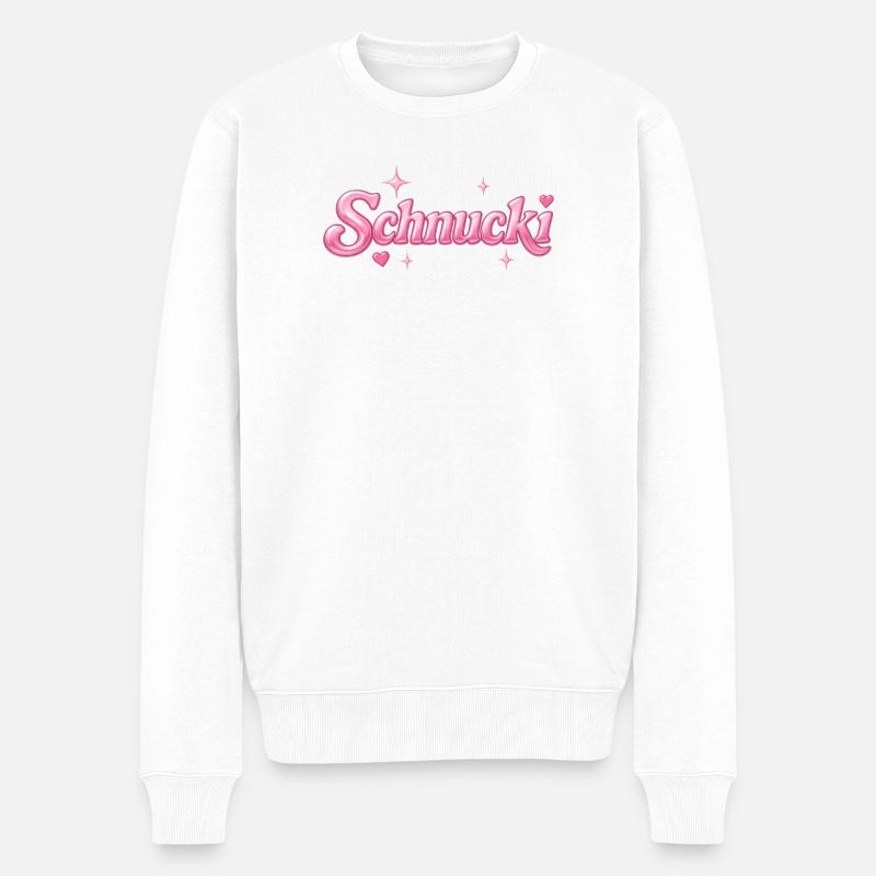 schnucki / Conception Y2K - Pull Premium bio Homme - blanc