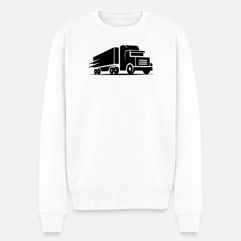 Logo du camion - Pull Premium bio Homme - blanc