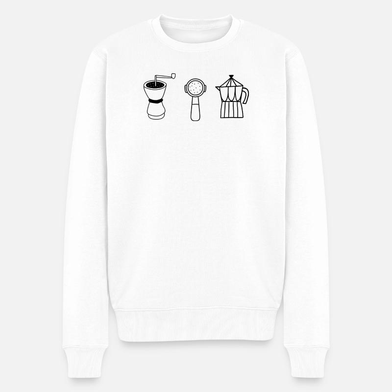 Évolution café  - Pull Premium bio Homme - blanc