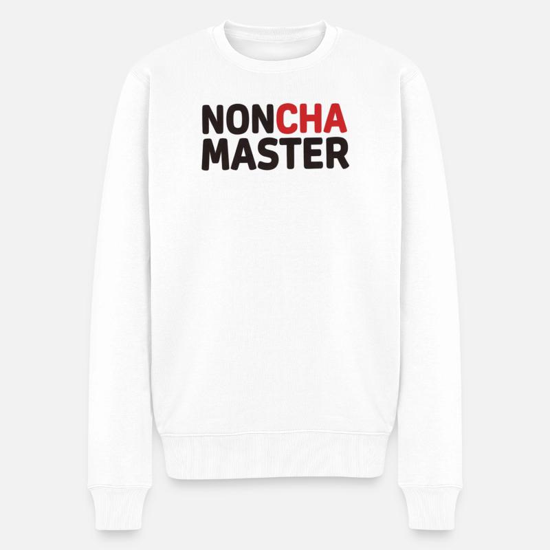 Noncha-Meister - Männer Premium Bio Pullover - Weiß