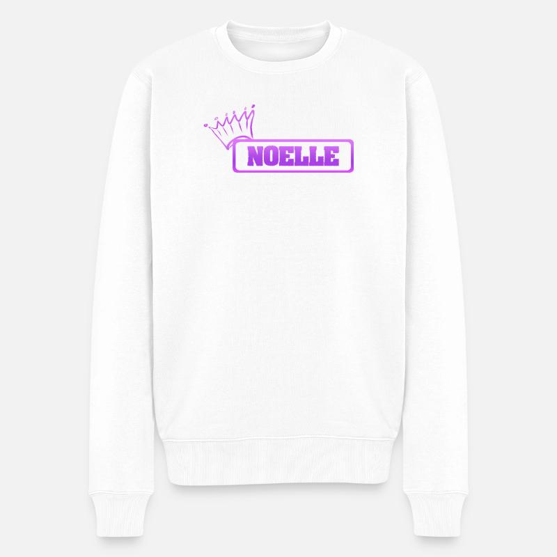 Geschenk für Noelle - Männer Premium Bio Pullover - Weiß