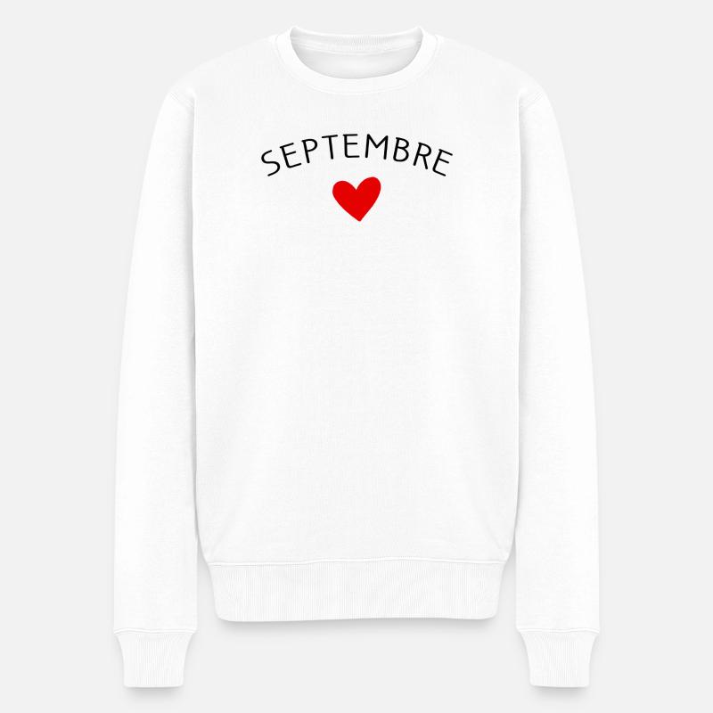Future maman Septembre – Bébé en route ❤️ - Pull Premium bio Homme - blanc