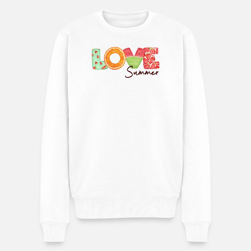 Love Summer - Pull Premium bio Homme - blanc