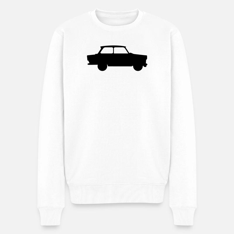 trabbi trabi pappe - Männer Premium Bio Pullover - Weiß