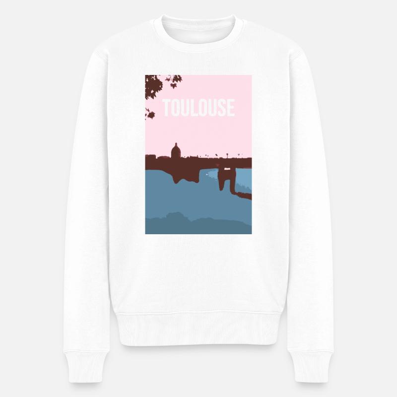 Lagrave | - Männer Premium Bio Pullover - Weiß