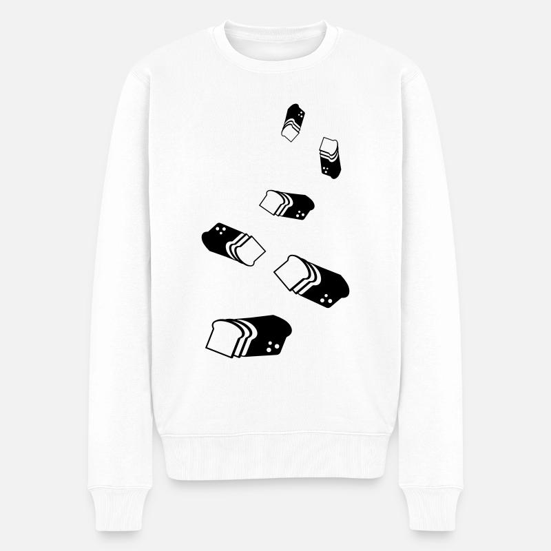 Symbole de l’icône du pain - Pull Premium bio Homme - blanc