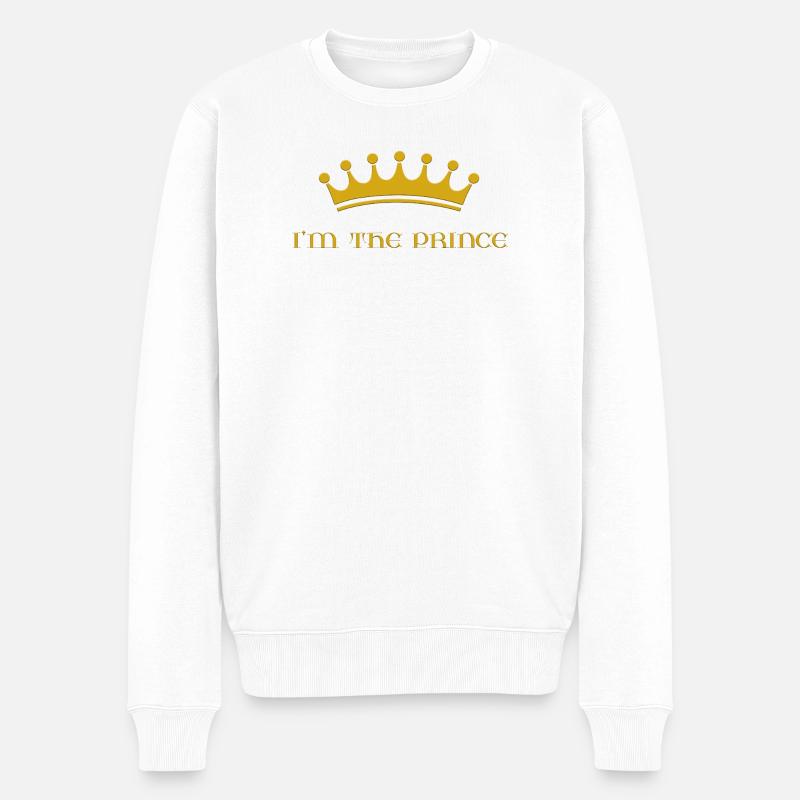 Je suis le prince - Pull Premium bio Homme - blanc
