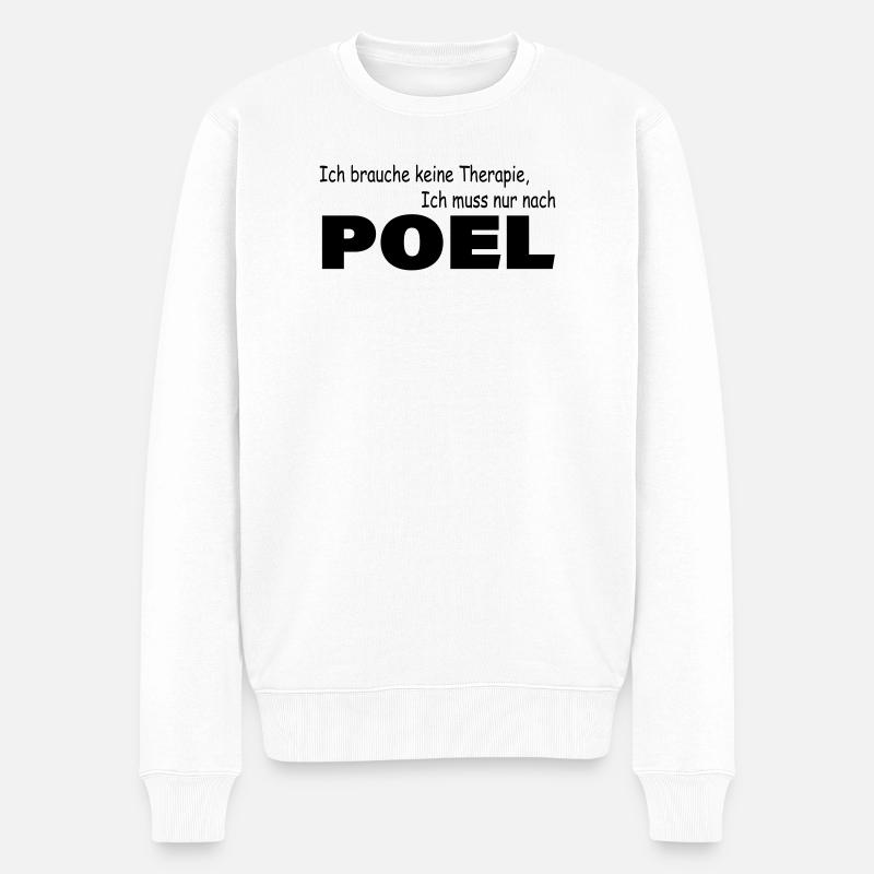 Thérapie POEL - Pull Premium bio Homme - blanc