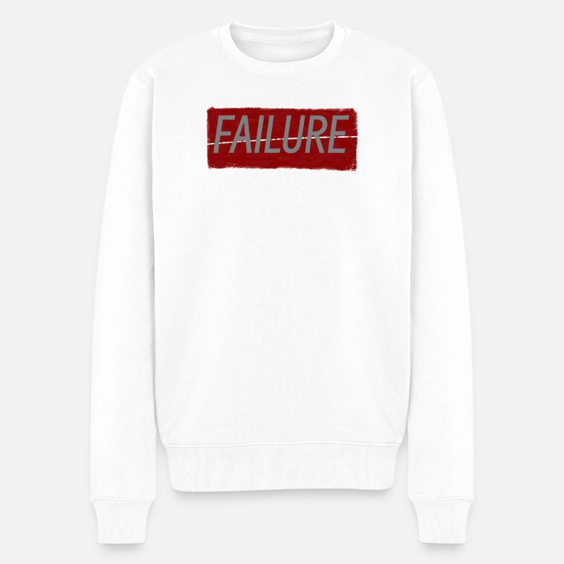 FAILURE - Pull Premium bio Homme - blanc