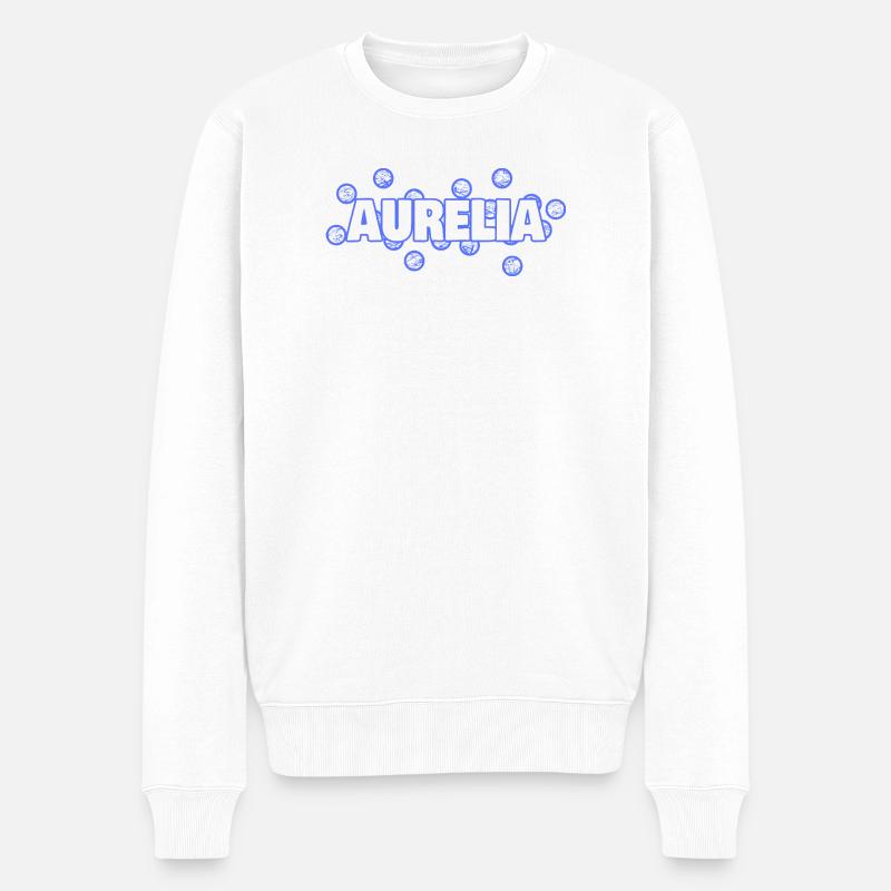 Liebe Aurelia - Männer Premium Bio Pullover - Weiß