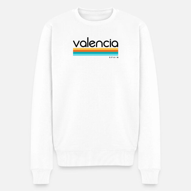 Valence - Espagne - Espagne - Espagne - Pull Premium bio Homme - blanc