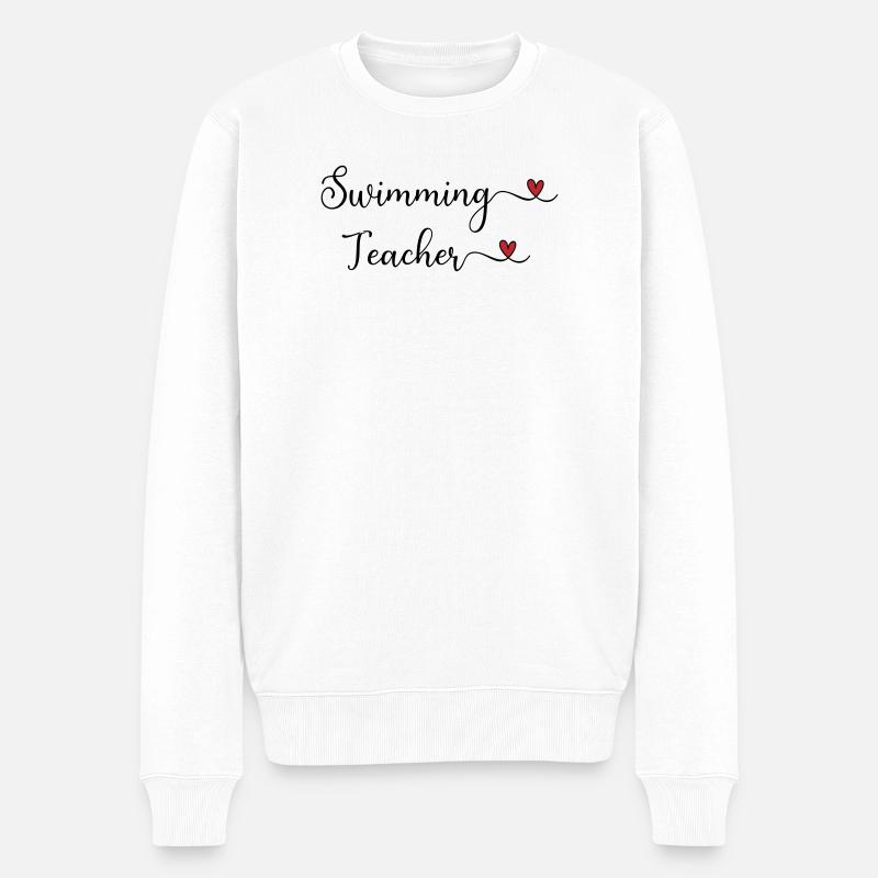 Moniteur de natation - Pull Premium bio Homme - blanc