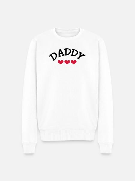 Daddy - Men's Premium Organic Jumper - white