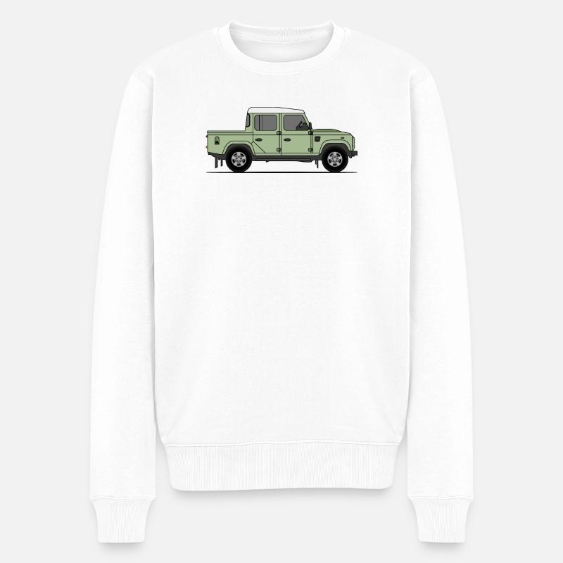 Defender Double Cab - Pull Premium bio Homme - blanc
