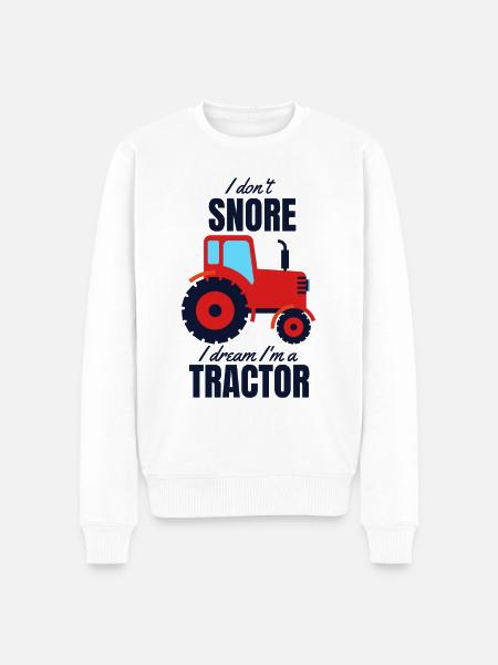 Traktor - Männer Premium Bio Pullover - Weiß